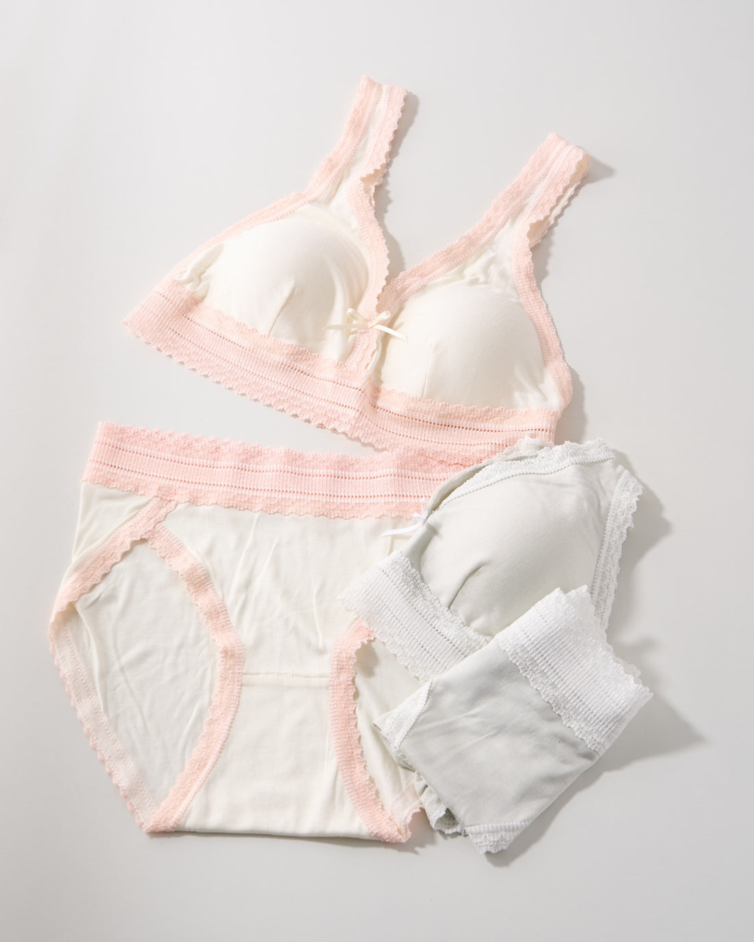 ［淡雪］シルクソフトブラ・ショーツ〈ふんどしタイプ〉セット*