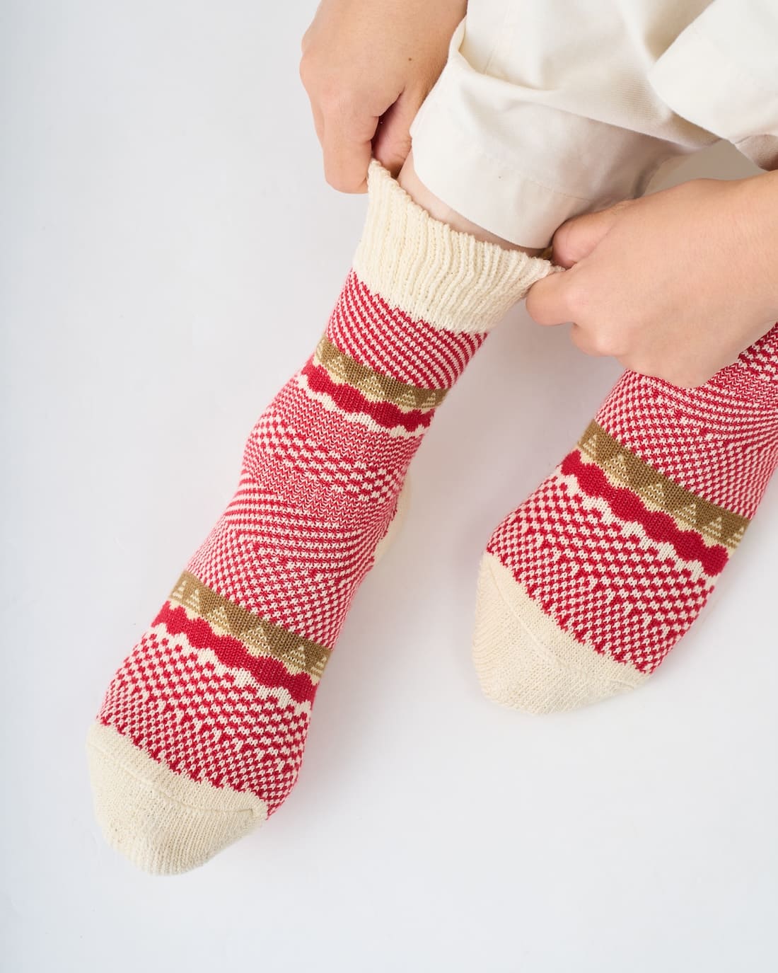 【数量限定】赤鬼のソックス（岡山フィルムプロジェクト×くらしきぬ）