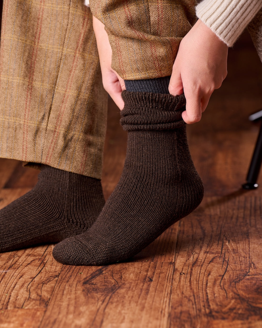 足裏ふかふか、雪解け靴下