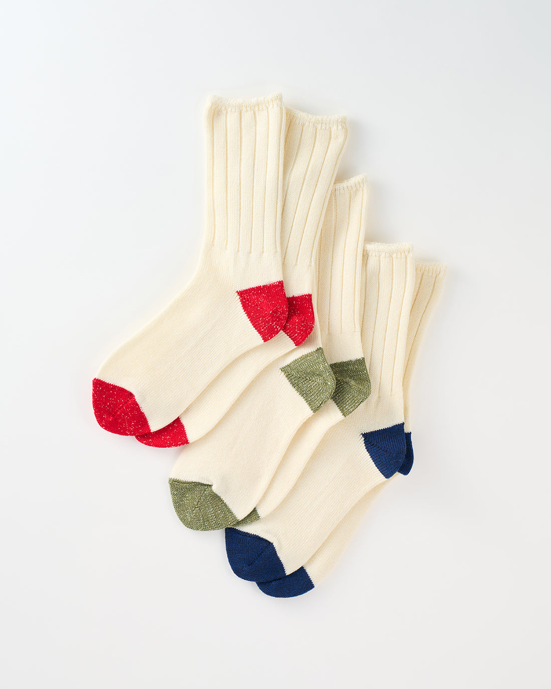 お手軽冷え取り靴下リブバイカラーコレクション