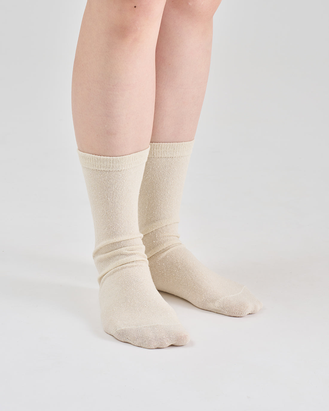 冷えとり靴下 素朴シルク先丸靴下