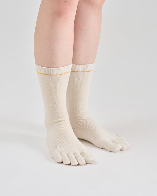 冷えとり靴下 内絹外ウールインナー5本指靴下