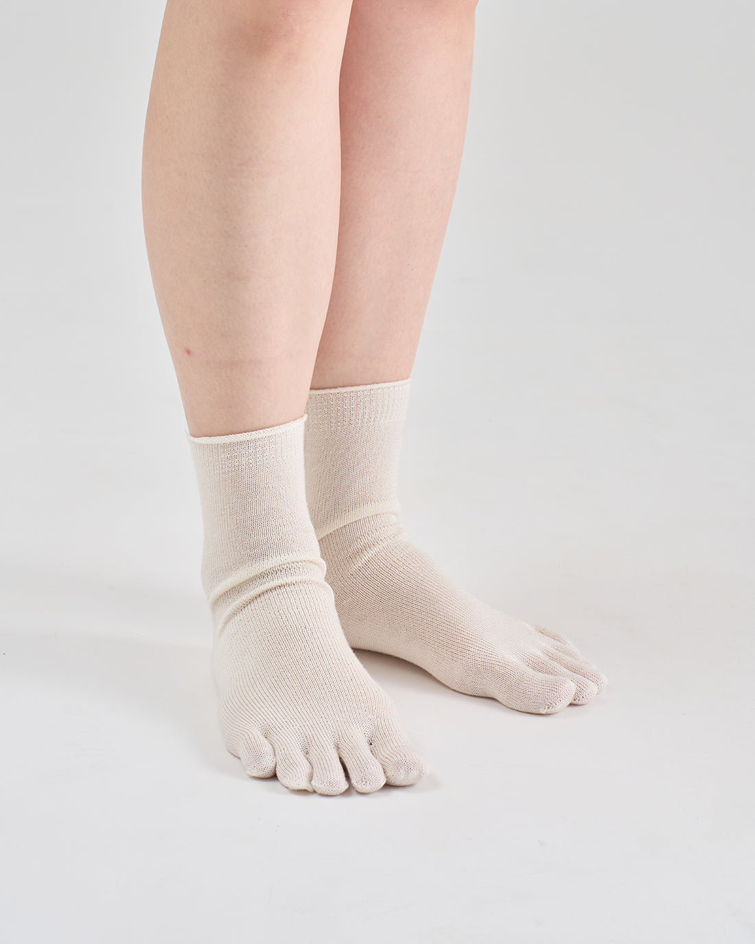 冷えとり靴下 シルク100%5本指靴下ショート丈