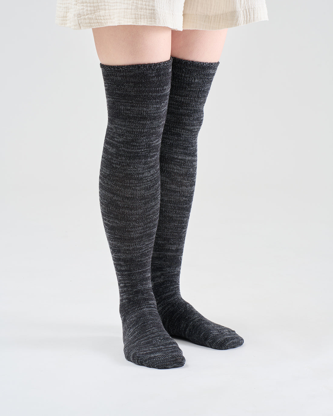 シルク&ウール ニーハイカバーソックス