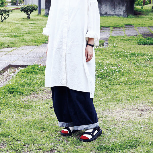 お手軽冷えとり靴下リブバイカラー