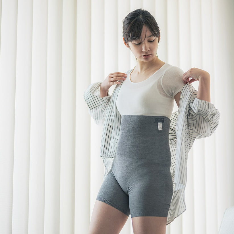 シルクはらぱんショートタイプ グレー