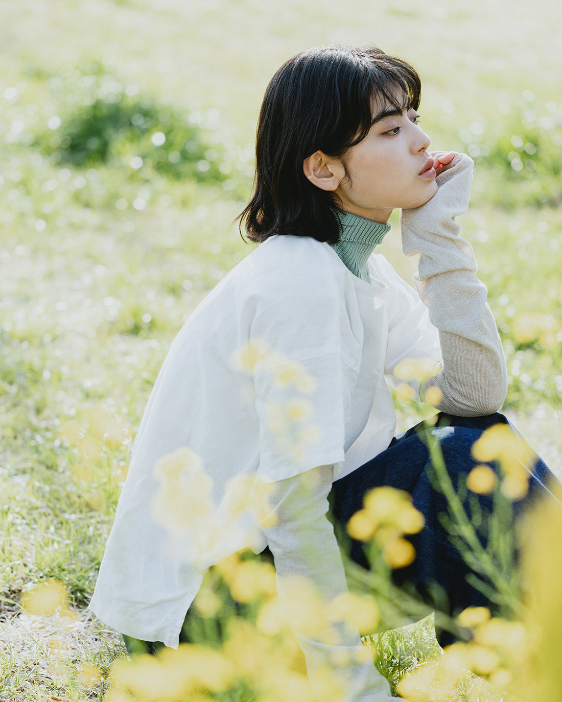 シルク100%ネックカバー（春夏限定色）