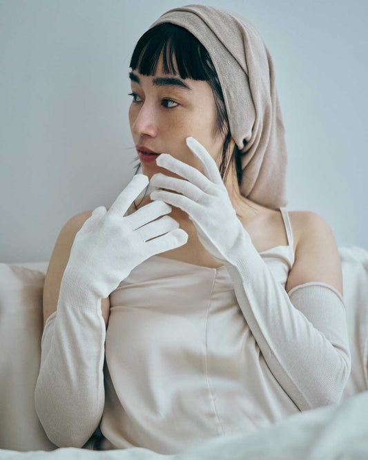 ロングシルク手袋