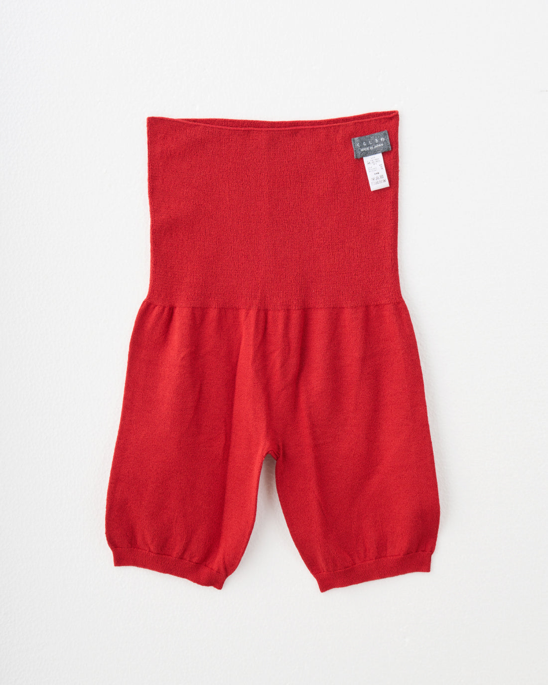 赤いシルクリッチはらぱん(腹巻パンツ) ショートタイプ