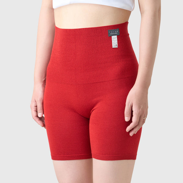 赤いシルクリッチはらぱん(腹巻パンツ) ショートタイプ